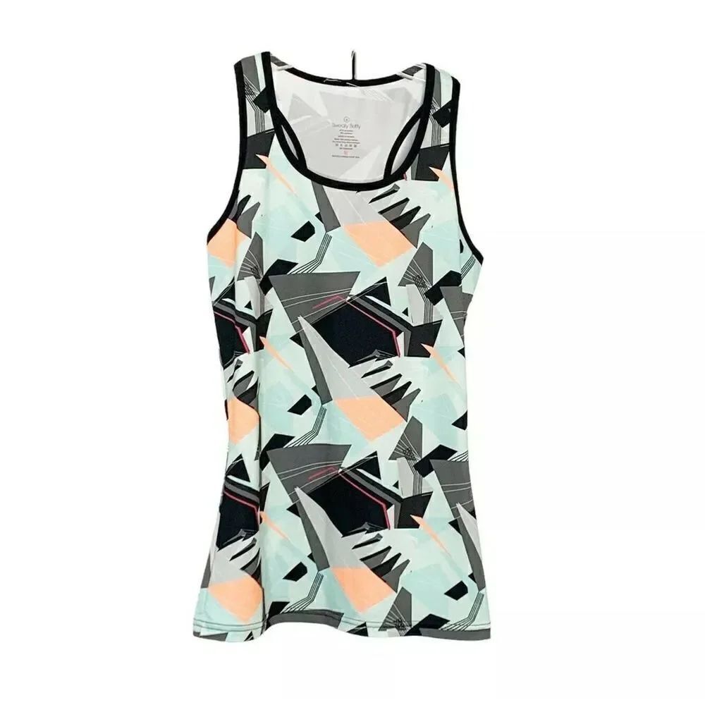 Sweaty Betty Women’s Tank Top Geometric Print Workout Athletic Gym Training S